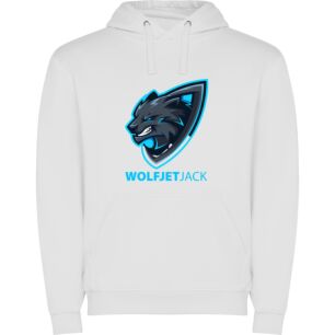 Wolfjack: Alpha Esports Mascot Φούτερ με κουκούλα σε χρώμα Λευκό 3-4 ετών