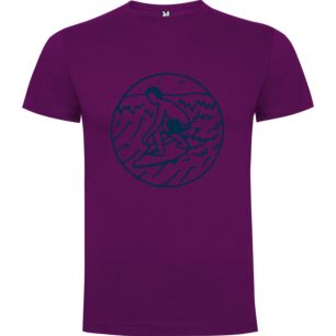 Woodcut Surf Icon Tshirt