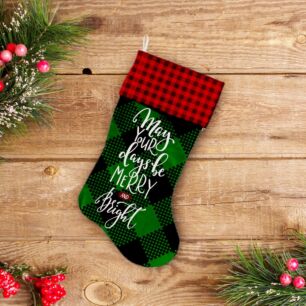 Χριστουγεννιάτικη Κάλτσα Merry And Bright