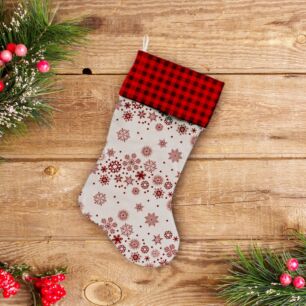 Χριστουγεννιάτικη Κάλτσα Little Snow Flakes