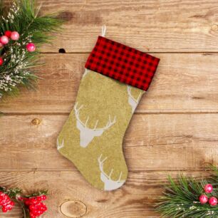 Χριστουγεννιάτικη Κάλτσα Gold Deer