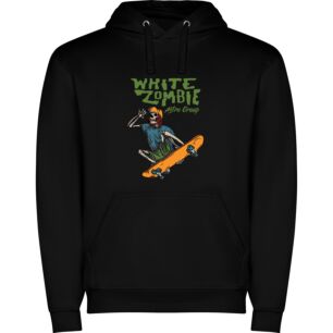 Zombie Skateboard: White Edition Φούτερ με κουκούλα